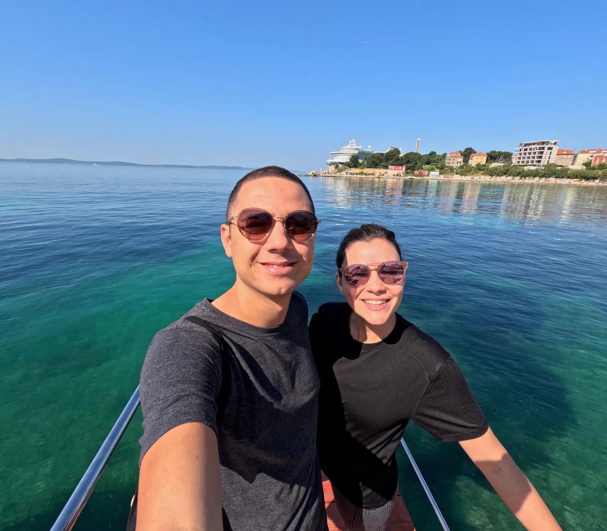 Vini em Split, Croácia, durante o período como nômade digital